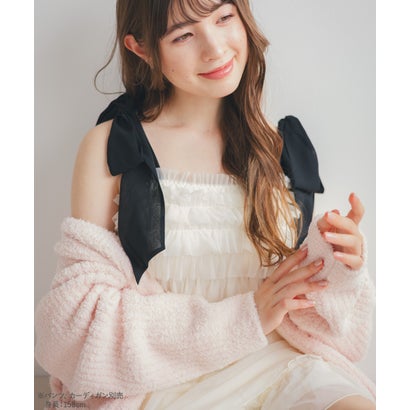 フランデランジェリー fran de lingerie ナイトブラ付きルームウェア＆パジャマナイトブラ付きキャミソール 「ルナイト スイート キャミソール」 キャミソール （ホワイト）｜詳細画像
