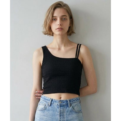 フランデランジェリー fran de lingerie 選べるデザイン・カップ付きクロップドキャミ 「プリティプル キャミソール」 キャミソール （ホワイト）｜詳細画像