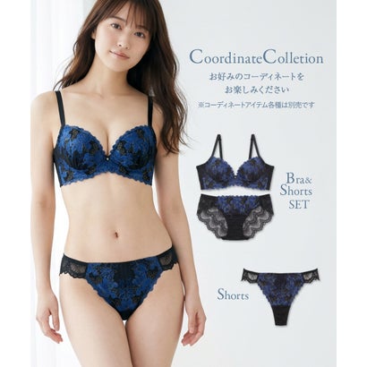 フランデランジェリー fran de lingerie スタイルアップワイヤレスビターセクシー ブラ&ショーツセット B65-G80【返品不可商品】 （グレー）｜詳細画像