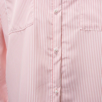 フレームスレイカズン frames RAY CASSIN パールボタンバンドカラーストライプシャツ （ピンク）｜詳細画像