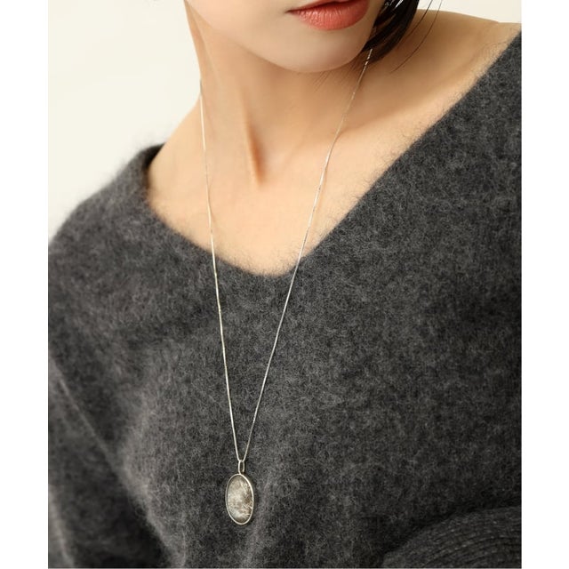 【SAMH by LILAS】デンドリティッククォーツ29.45ct ネックレス SV（シルバー）