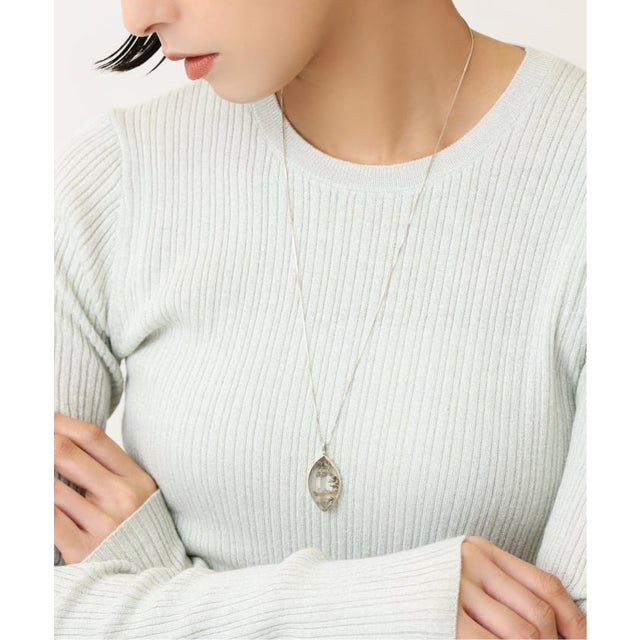 【SAMH by LILAS】デンドリティッククォーツ27.1ct ネックレス SV（シルバー）
