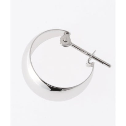 《予約》三日月フープピアスWG K10（両耳） （シルバー）｜詳細画像