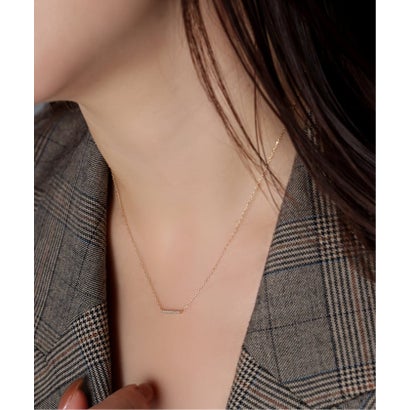 リラ Lilas 《予約》10ダイヤバーネックレス K10 （ゴールド）｜詳細画像