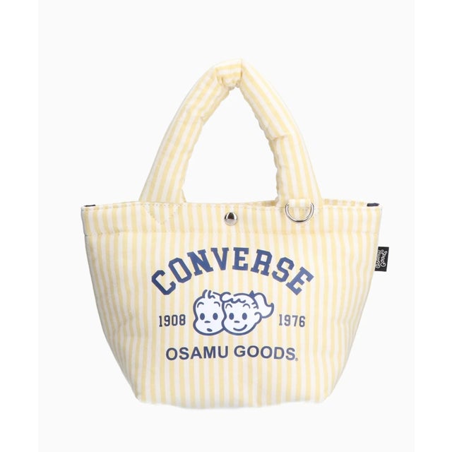 CV OG STRIPE PUFFING LUNCH TOTE （イエロー）