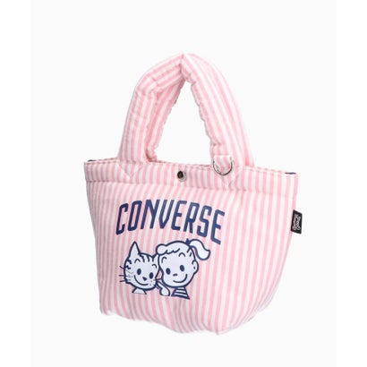 CV OG STRIPE PUFFING LUNCH TOTE （ピンク）｜詳細画像