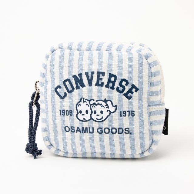 CV OG STRIPE PUFFING POUCH （サックスブルー）
