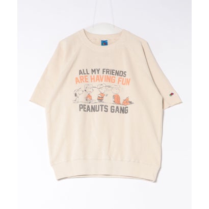 FTL x PEANUTS 甘編み裏毛スウェット1 （アイボリー）｜詳細画像