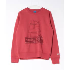 FTL x PEANUTS裏起毛裏毛長袖スウェット5 （レッド）