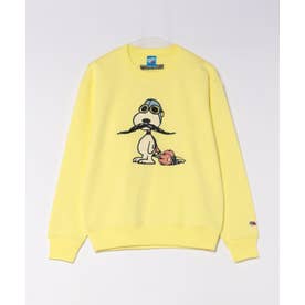 FTL x PEANUTS裏起毛裏毛長袖スウェット1 （イエロー）