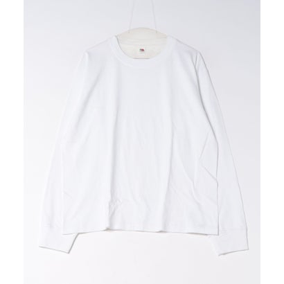 8.1ozヘリテージロングスリーブ Tシャツ （ホワイト）｜詳細画像