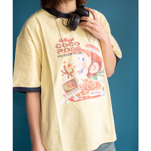 FTL x KELLOGGS RINGER T-SHIRT2 （イエロー）