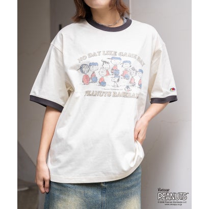 FTL x PEANUTS19/-スラブ天竺6 （アイボリー）｜詳細画像