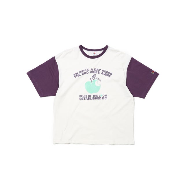 19/-スラブ天竺Tシャツ4 （ホワイト）