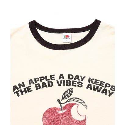 19/-スラブ天竺Tシャツ4 （アイボリー）｜詳細画像