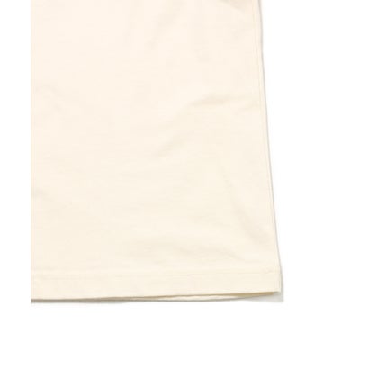 19/-スラブ天竺Tシャツ4 （アイボリー）｜詳細画像