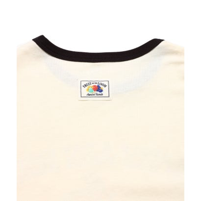19/-スラブ天竺Tシャツ4 （アイボリー）｜詳細画像