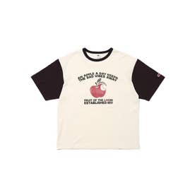 19/-スラブ天竺Tシャツ4 （アイボリー）