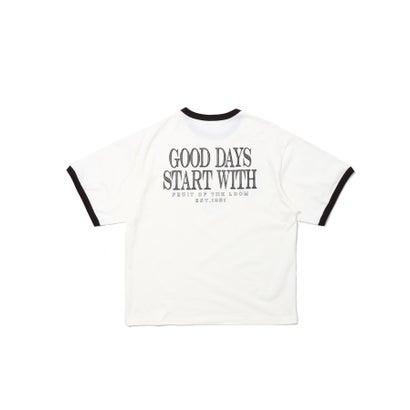19/-スラブ天竺Tシャツ2 （チャコールグレー）｜詳細画像