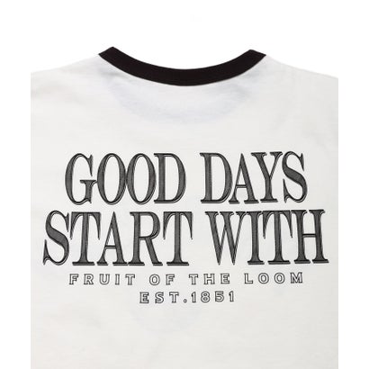 19/-スラブ天竺Tシャツ2 （チャコールグレー）｜詳細画像