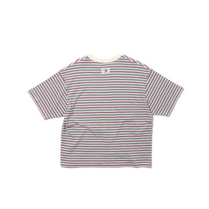ピーチ起毛天竺ボーダーTシャツ1 （イエロー）｜詳細画像