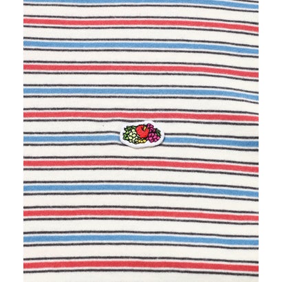 ピーチ起毛天竺ボーダーTシャツ1 （イエロー）｜詳細画像