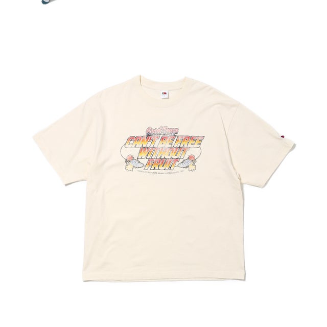 19/-スラブ天竺Tシャツ5 （アイボリー）