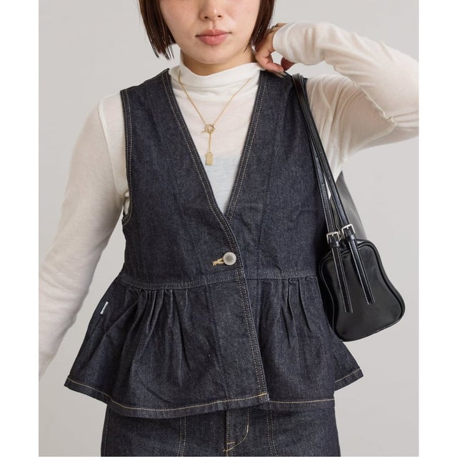 《追加》SOMETHING / サムシング PEPPLUM BUSTIER （ネイビー）