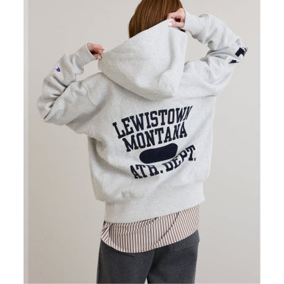 《予約》Champion/チャンピオン REVERSE WEAVE ZIP HOODED SWEATS （ブラック）｜詳細画像