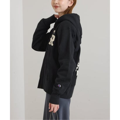 《予約》Champion/チャンピオン REVERSE WEAVE ZIP HOODED SWEATS （ブラック）｜詳細画像