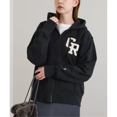 《予約》Champion/チャンピオン REVERSE WEAVE ZIP HOODED SWEATS （ブラック）｜詳細画像
