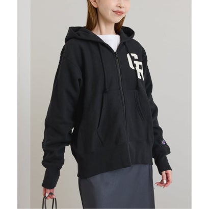 《予約》Champion/チャンピオン REVERSE WEAVE ZIP HOODED SWEATS （ブラック）｜詳細画像