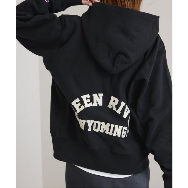 《予約》Champion/チャンピオン REVERSE WEAVE ZIP HOODED SWEATS （ブラック）