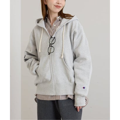 《予約》Champion/チャンピオン REVERSE WEAVE ZIP HOODED SWEATS （グレー）｜詳細画像