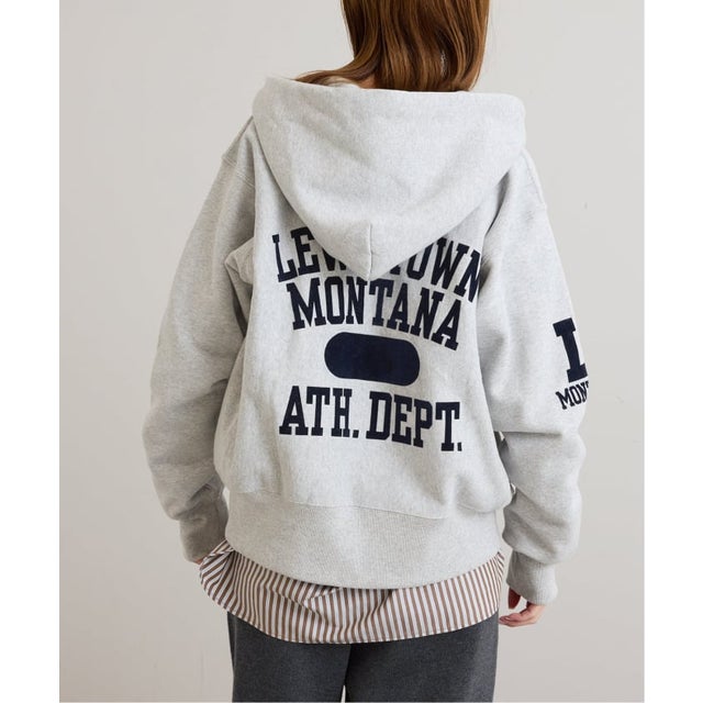 《予約》Champion/チャンピオン REVERSE WEAVE ZIP HOODED SWEATS （グレー）