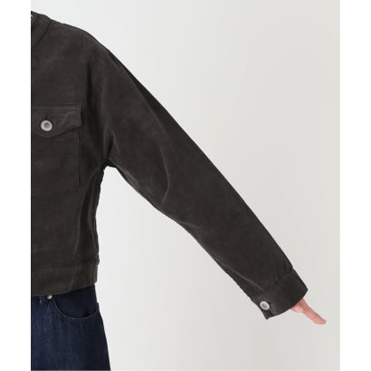 ユーバイスピックアンドスパン U by Spick&Span SOMETHING / サムシング indigo cords NO COLLAR JACKET （ネイビー）｜詳細画像