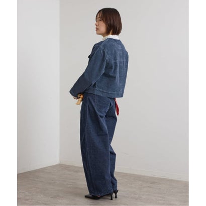 ユーバイスピックアンドスパン U by Spick&Span SOMETHING / サムシング indigo cords NO COLLAR JACKET （ネイビー）｜詳細画像