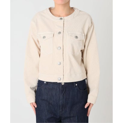 ユーバイスピックアンドスパン U by Spick&Span SOMETHING / サムシング indigo cords NO COLLAR JACKET （ネイビー）｜詳細画像