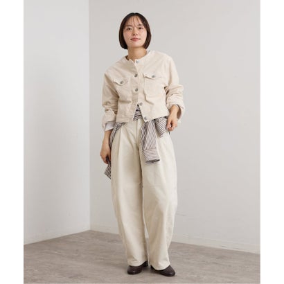ユーバイスピックアンドスパン U by Spick&Span SOMETHING / サムシング indigo cords NO COLLAR JACKET （ネイビー）｜詳細画像