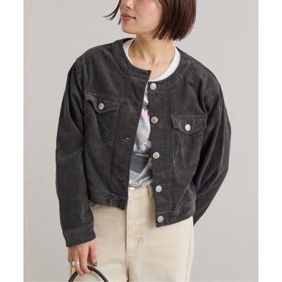 ユーバイスピックアンドスパン U by Spick&Span SOMETHING / サムシング indigo cords NO COLLAR JACKET （ナチュラル）｜詳細画像