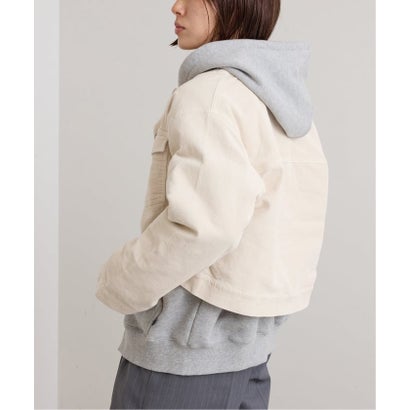 ユーバイスピックアンドスパン U by Spick&Span SOMETHING / サムシング indigo cords NO COLLAR JACKET （ナチュラル）｜詳細画像