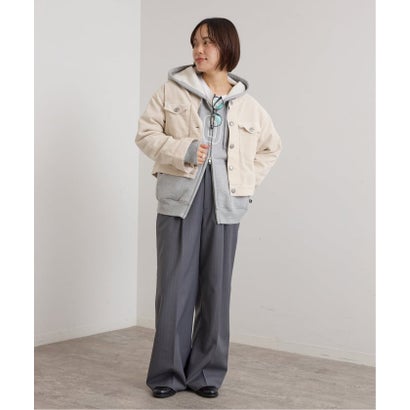 ユーバイスピックアンドスパン U by Spick&Span SOMETHING / サムシング indigo cords NO COLLAR JACKET （ナチュラル）｜詳細画像