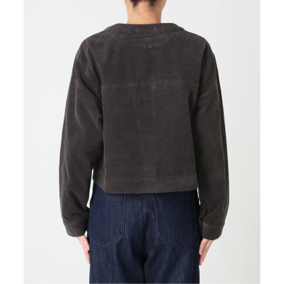 ユーバイスピックアンドスパン U by Spick&Span SOMETHING / サムシング indigo cords NO COLLAR JACKET （ブラック A）｜詳細画像