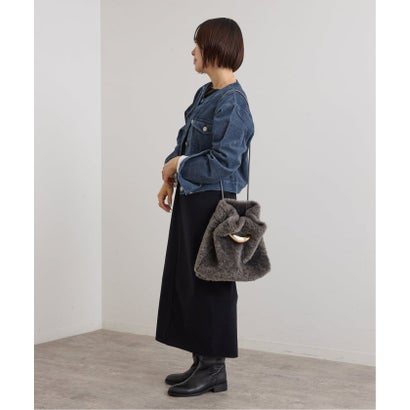 ユーバイスピックアンドスパン U by Spick&Span SOMETHING / サムシング indigo cords NO COLLAR JACKET （ブラック A）｜詳細画像