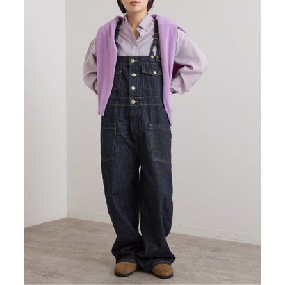 ユーバイスピックアンドスパン U by Spick&Span SOMETHING / サムシング BUTTON UP SALOPE （ネイビー）｜詳細画像