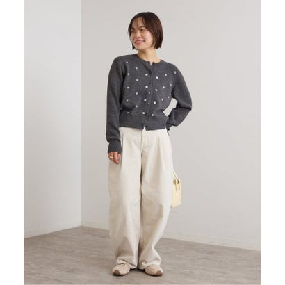 ユーバイスピックアンドスパン U by Spick&Span SOMETHING / サムシング indigo cords TUCK CURVE TAPERE （ナチュラル）｜詳細画像