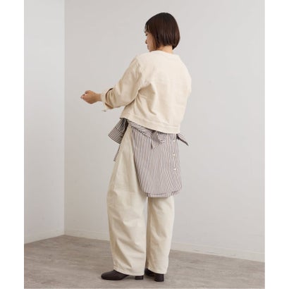 ユーバイスピックアンドスパン U by Spick&Span SOMETHING / サムシング indigo cords TUCK CURVE TAPERE （ナチュラル）｜詳細画像