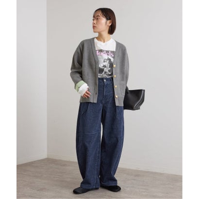ユーバイスピックアンドスパン U by Spick&Span SOMETHING / サムシング indigo cords TUCK CURVE TAPERE （ナチュラル）｜詳細画像