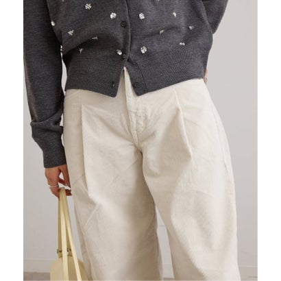 ユーバイスピックアンドスパン U by Spick&Span SOMETHING / サムシング indigo cords TUCK CURVE TAPERE （ナチュラル）｜詳細画像