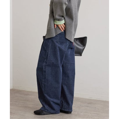 ユーバイスピックアンドスパン U by Spick&Span SOMETHING / サムシング indigo cords TUCK CURVE TAPERE （ナチュラル）｜詳細画像